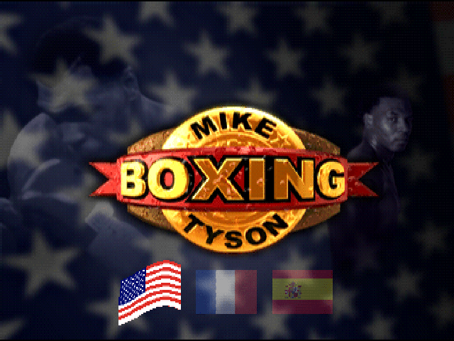 Boxing title screen for Playstation